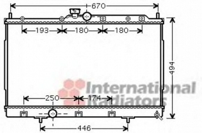 VAN WEZEL 32002183 -  Радиатор, охлаждение двигателя